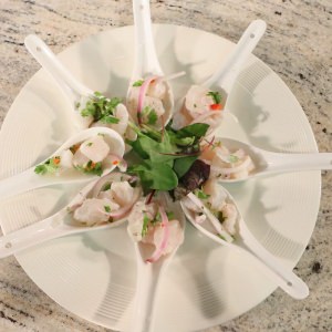 Ceviche en su presentacion